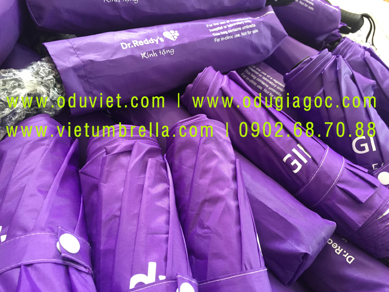 xưởng sản xuất ô dù cầm tay in logo quảng cáo